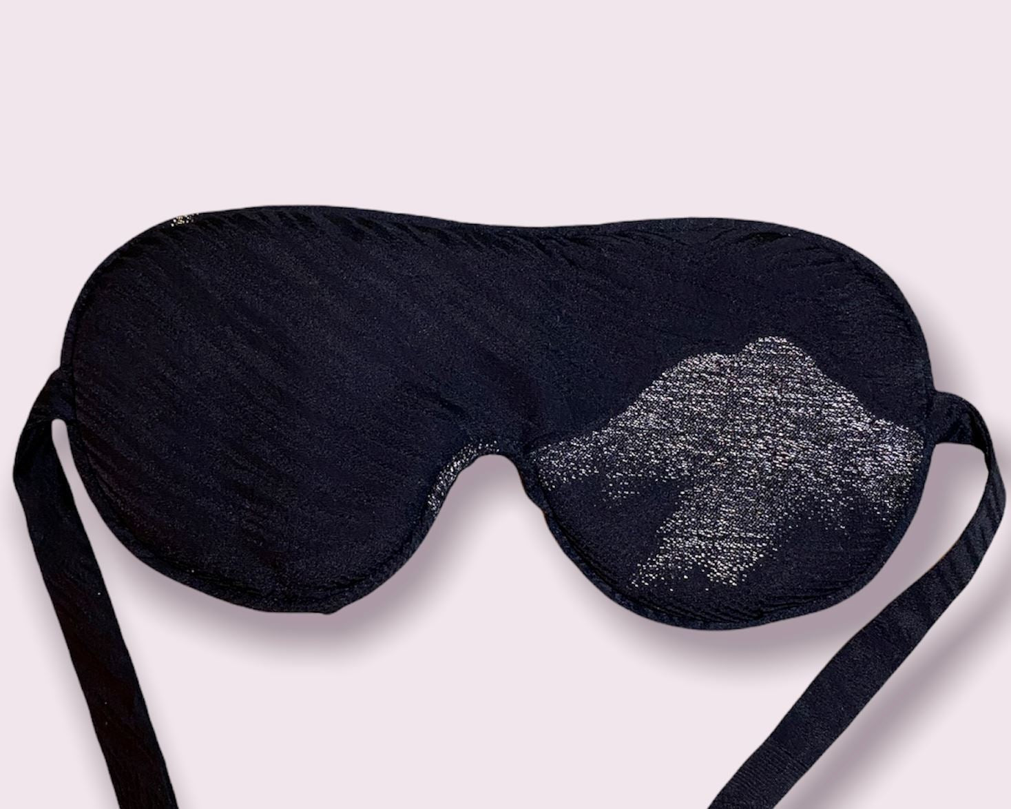 Blå beauty sleep mask lavet af silke