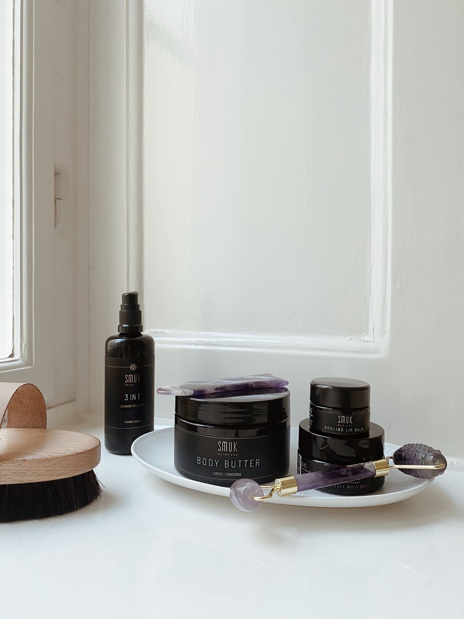 Smuk skincare økologiske hudpleje produkter och beauty tools