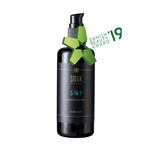 Sort flaske med SMUK skincare prisvinnende 3 in 1 cleanser og peel mask
