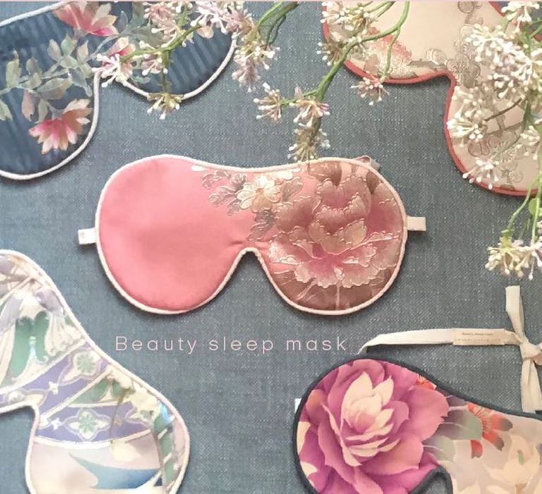 Beauty sleep masks lavet af vintage japansk silke