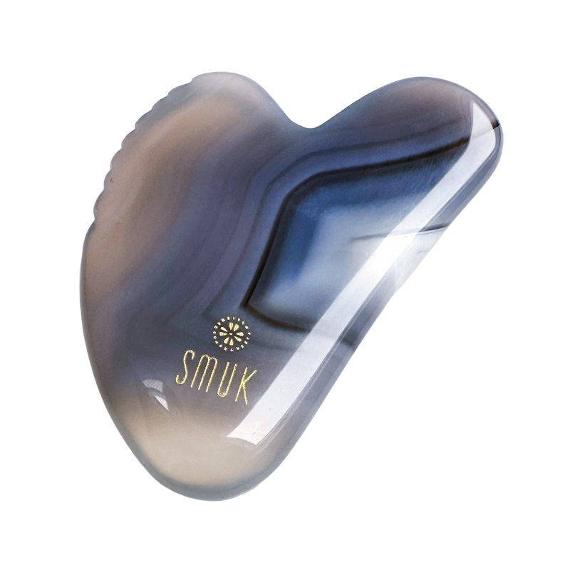 Agate gua sha - med struktur